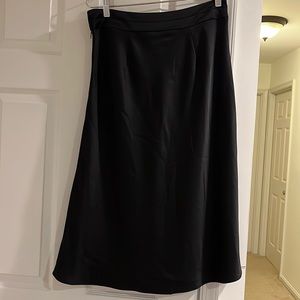 Beautiful black satin a-line skirt, size 6 from Bar III